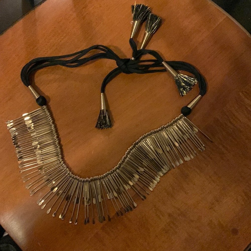 Gold  statement necklace from India